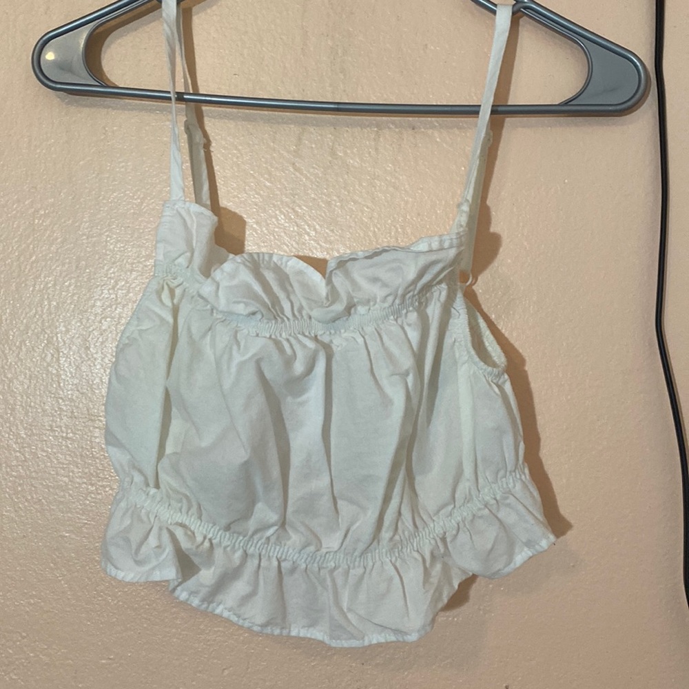White crop top from h&m size large